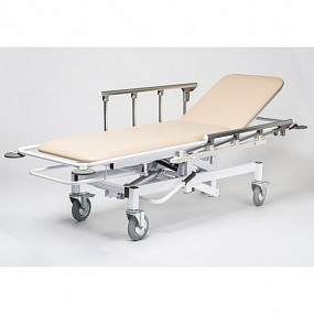 Каталка для перевозки пациента МедИнжиниринг КСМ-ТБВП-02г с гидроприводом высоты - ViaMedis