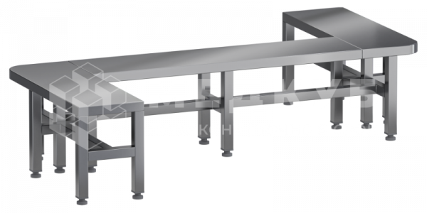 Банкетка Меделия 2200*1700*500 нержавеющая сталь - ViaMedis